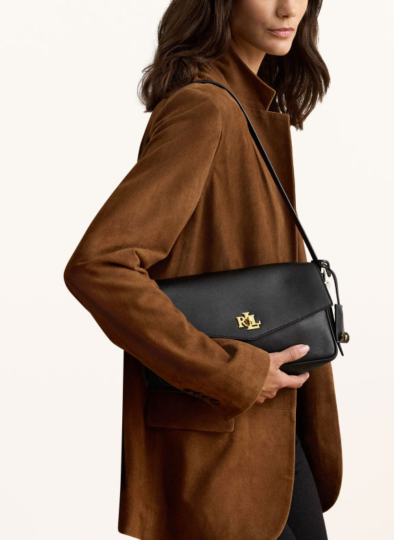 LAUREN RALPH LAUREN Umhängetasche SCHWARZ / GOLD