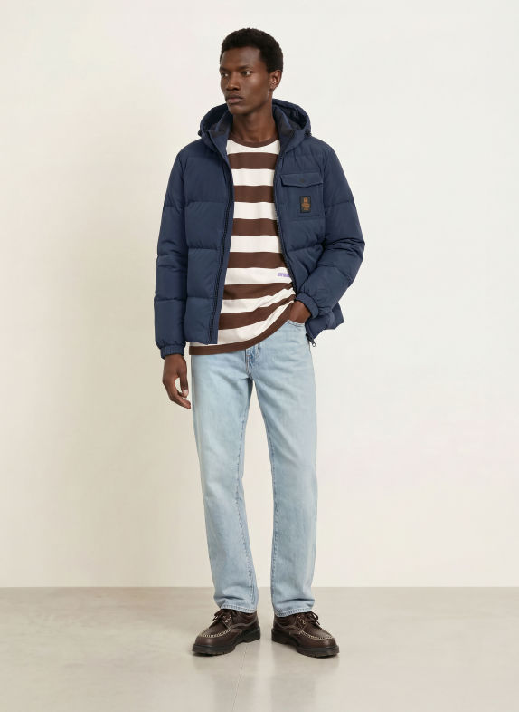 RefrigiWear Daunenjacke SEEK DUNKELBLAU