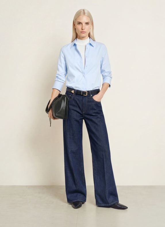 darling harbour Shirt blouse 7001 hellblau