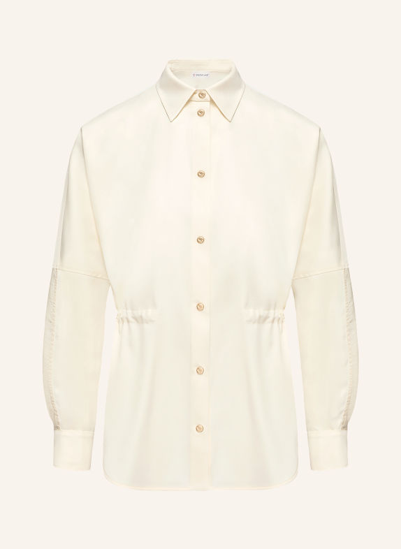MONCLER Shirt blouse in a mix of materials CREAM