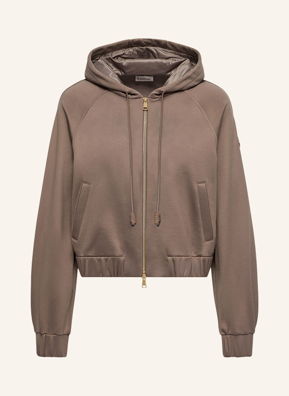 MONCLER Bluza rozpinana SZAROBRĄZOWY