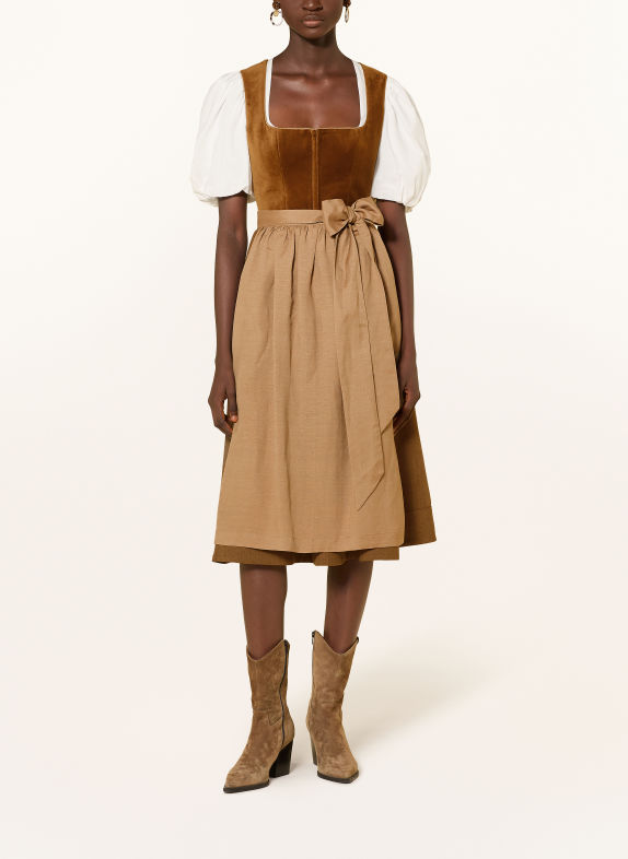 LIMBERRY Dirndl MANON BRUIN / GOUD / LICHTBRUIN
