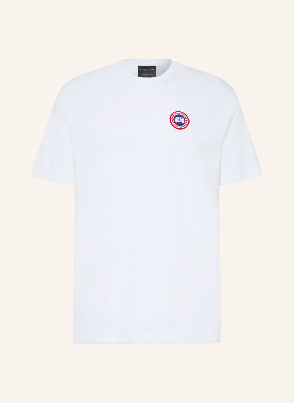 CANADA GOOSE T-shirt OCRA BLANC / ROUGE / BLEU