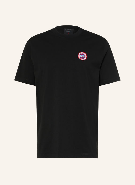 CANADA GOOSE T-shirt OCRA NOIR / ROUGE / BLANC