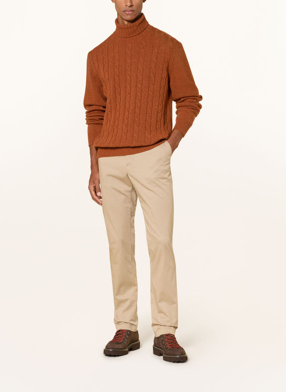 DIGEL Rollkragenpullover FRANCIS DUNKELBRAUN