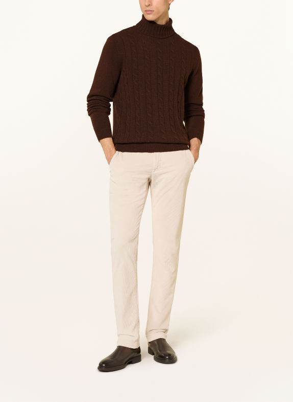 DIGEL FRANCIS Turtleneck sweater DARK BROWN