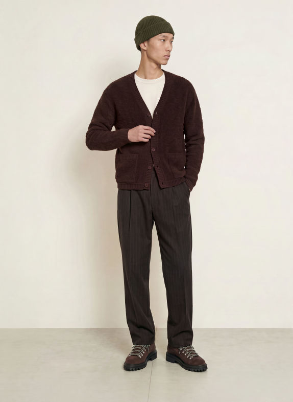 NN.07 Cardigan DARK BROWN