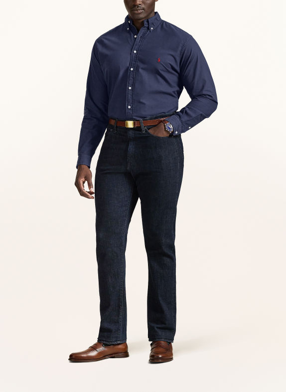 POLO RALPH LAUREN Big & Tall Overhemd Classic Fit DONKERBLAUW / DONKERROOD