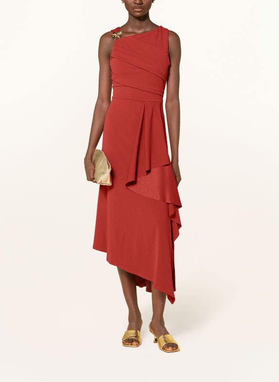 LIPSY Cocktailkleid mit Volants HELLROT