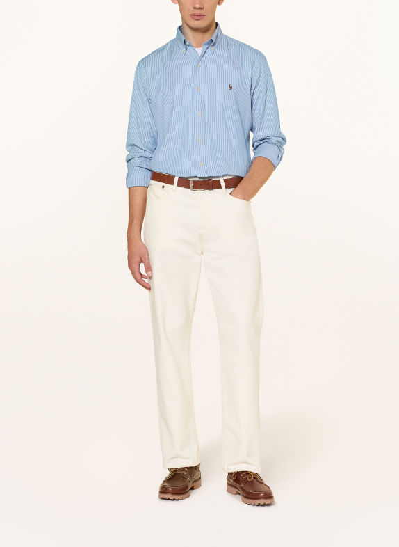 POLO RALPH LAUREN Oxfordhemd Custom Fit BLAU / WEISS
