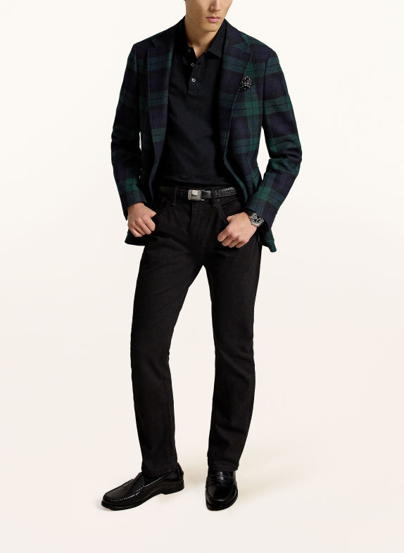 POLO RALPH LAUREN Strikket poloshirt SORT / HVID