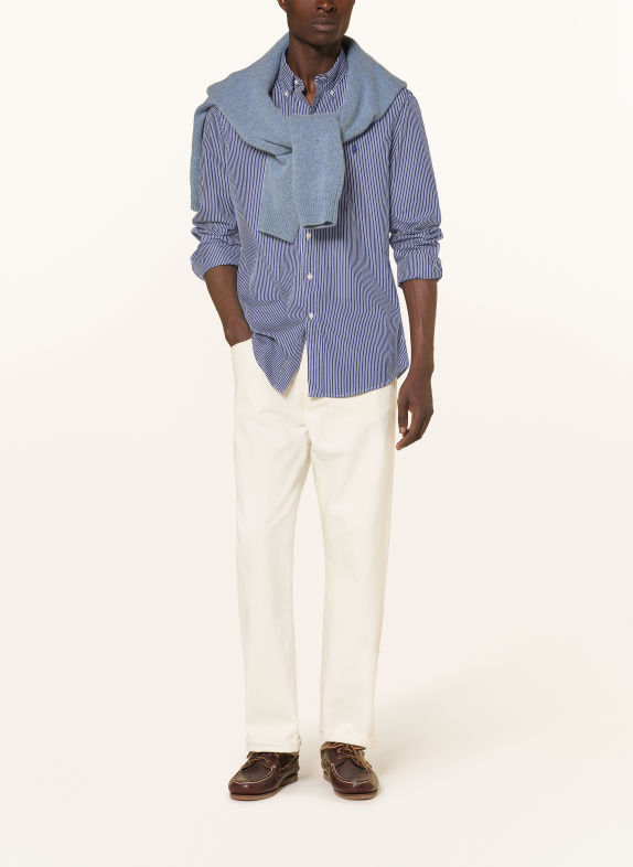 POLO RALPH LAUREN Hemd Custom Fit DUNKELBLAU / WEISS