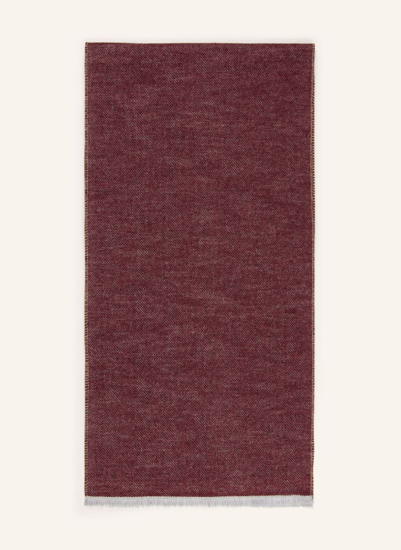 STROKESMAN'S Écharpe ROUGE FONCÉ