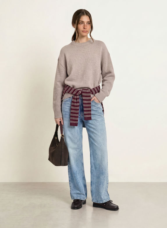 MRS & HUGS Pullover TAUPE