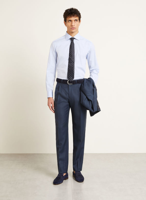 Brioni Košile Comfort Fit TMAVĚ MODRÁ