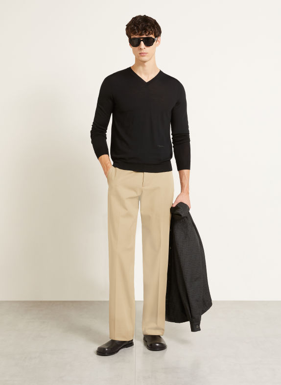 FENDI Sweter CZARNY