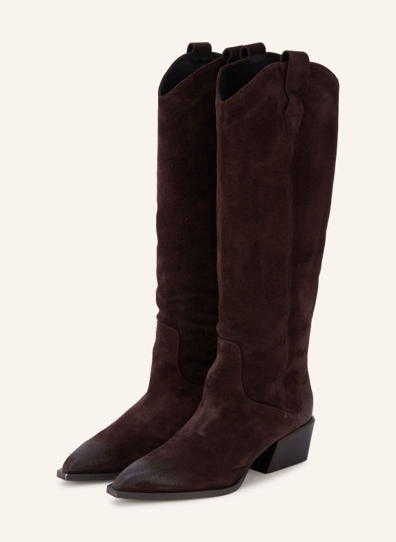 POEVE Cowboylaarzen MACY MARRON FONCÉ