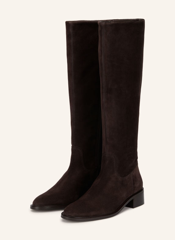 MRS & HUGS Stiefel DUNKELBRAUN / GOLD