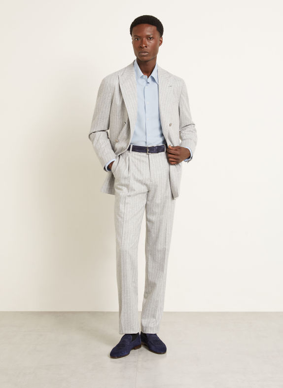 BRUNELLO CUCINELLI Košile Comfort Fit TMAVĚ MODRÁ