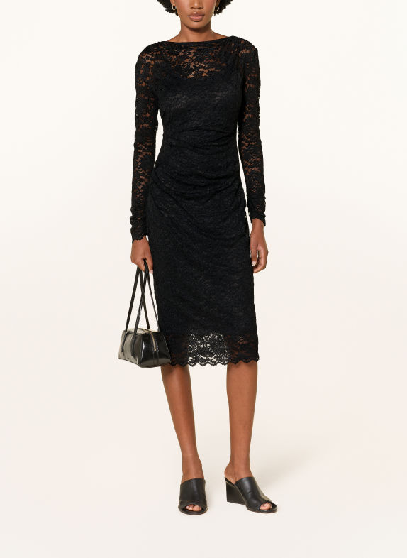 DIANE VON FURSTENBERG Spitzenkleid DARRIUS SCHWARZ