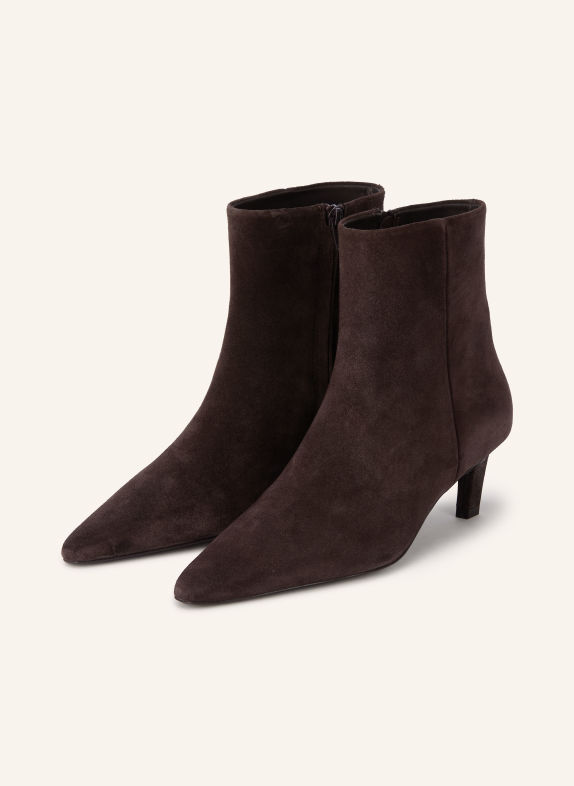 MRS & HUGS Ankle boots DARK BROWN