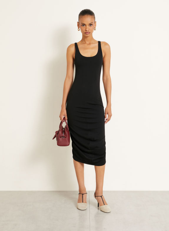 JACQUEMUS Etuikleid LA ROBE REGATA aus Jersey SCHWARZ