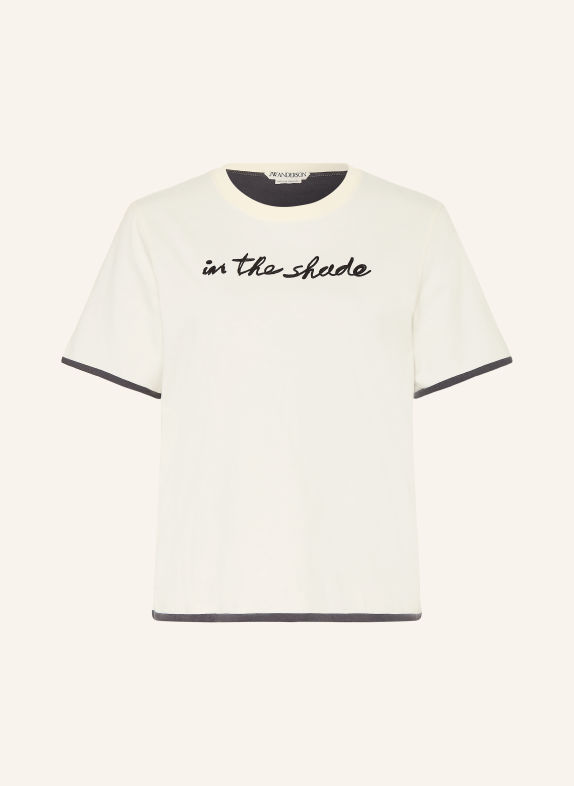 JW ANDERSON T-shirt ÉCRU / GRIS FONCÉ