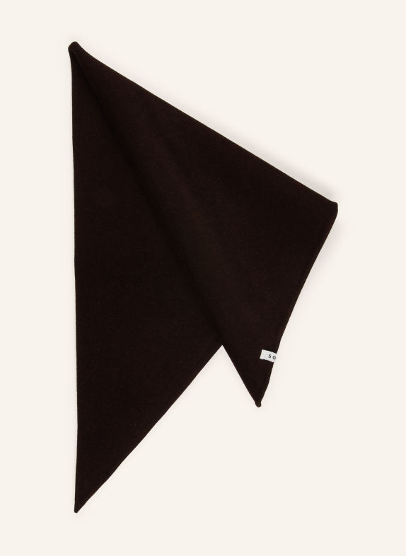soeur  Foulard triangulaire JAMELIA MARRON FONCÉ