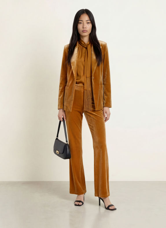 Joseph Ribkoff Samthose COGNAC / GOLD
