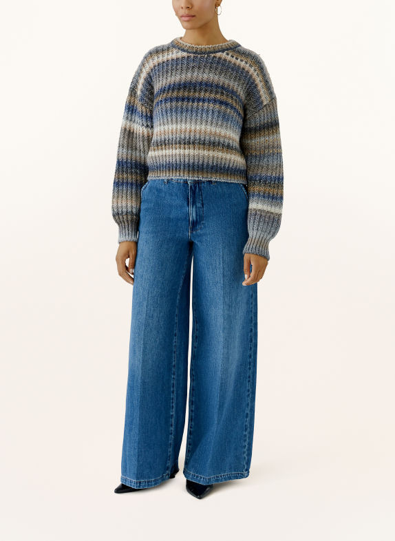 oui Jean wide leg 5450 bright blue denim