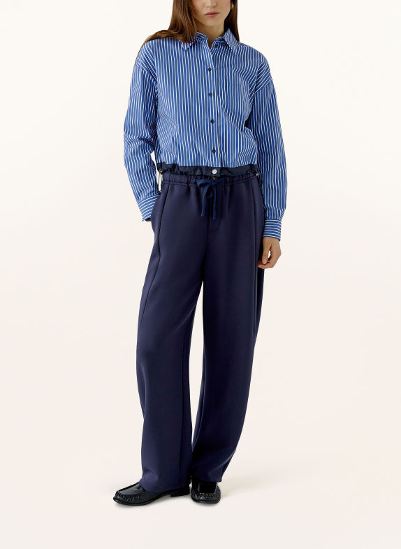 oui Pantalon en jersey BLEU FONCÉ