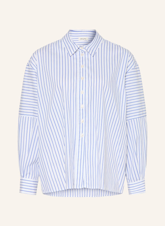 American Vintage NURWAY Shirt blouse WHITE / BLUE