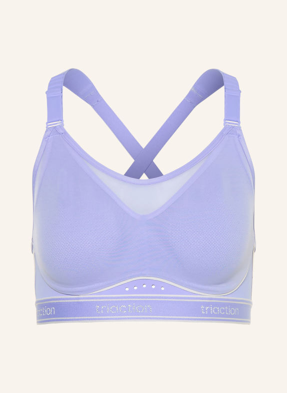 Triumph Sport-bh TRIACTION CARDIO BREEZE met mesh LICHTPAARS / WIT