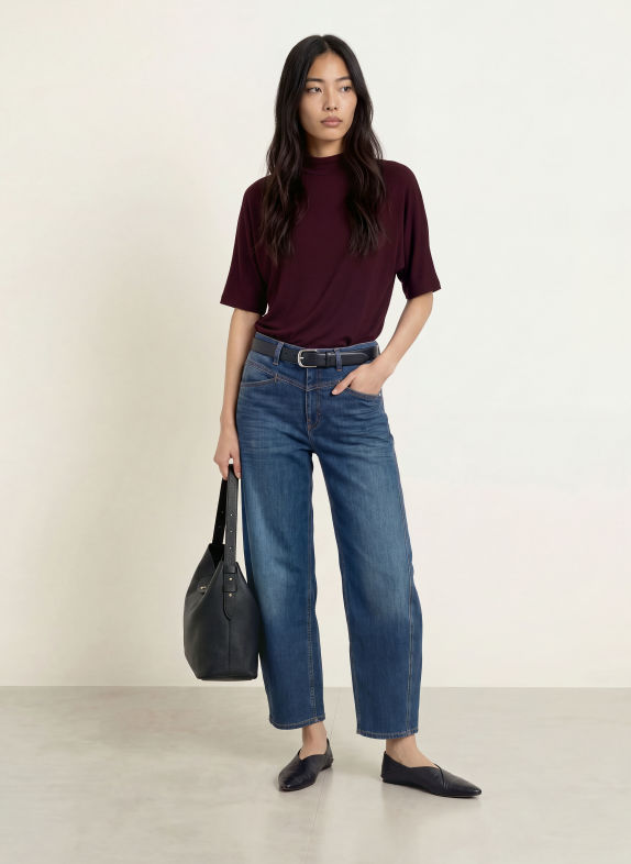 OPUS T-Shirt SINSE DUNKELROT