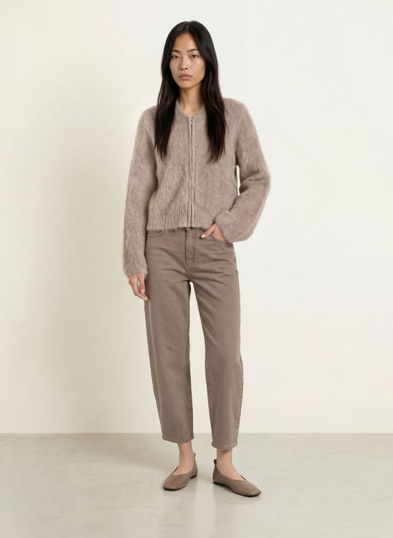 someday Vest TANZINA met alpaca TAUPE