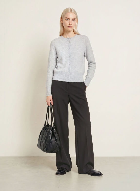 someday TELORA Cashmere Cardigan LIGHT GRAY