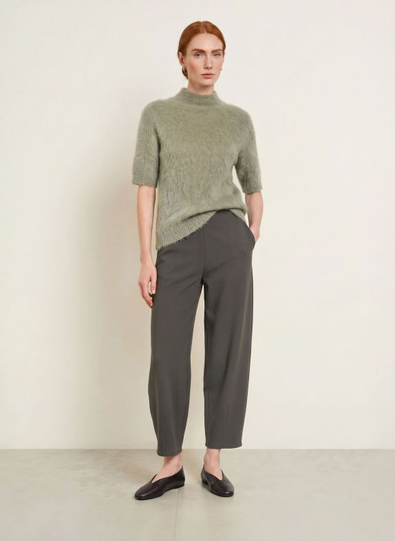 someday Strickshirt TUOMINA mit Alpaka OLIV