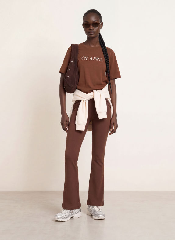OH APRIL COWGIRL T-shirt DARK BROWN