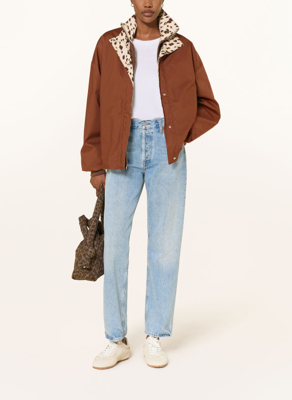 OH APRIL Blouson AMINE zum Wenden BRAUN / CREME