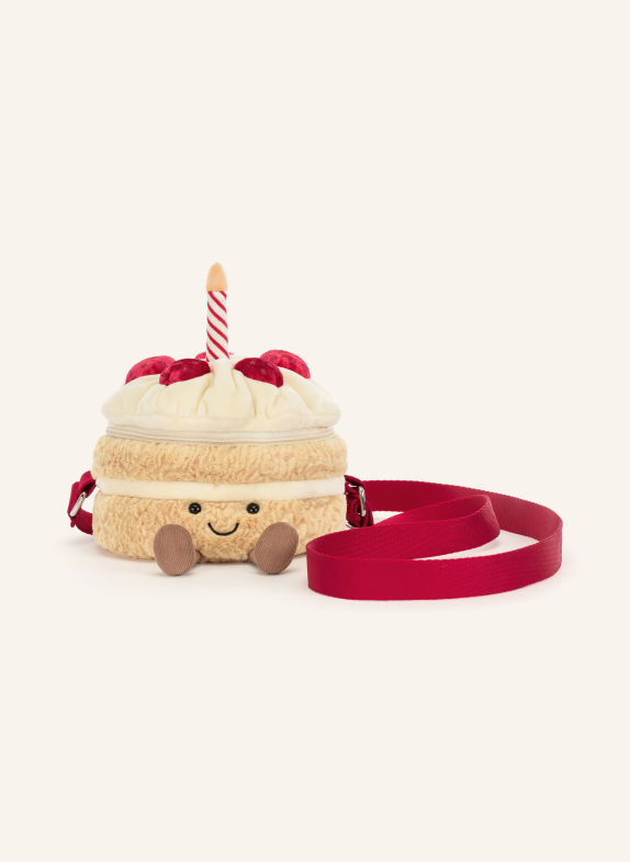 Jellycat Listonoszka AMUSEABLES BIRTHDAY CAKE JASNOBRĄZOWY / KREMOWY / FUKSJA