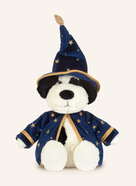 Jellycat Plüsch-Spielzeug RUFFERTY PUPPY WIZARD OUTFIT WEISS / DUNKELBLAU / SCHWARZ