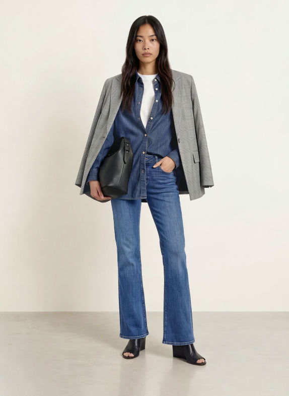 ELIAS RUMELIS MINA Bootcut jeans 1466 malta blue