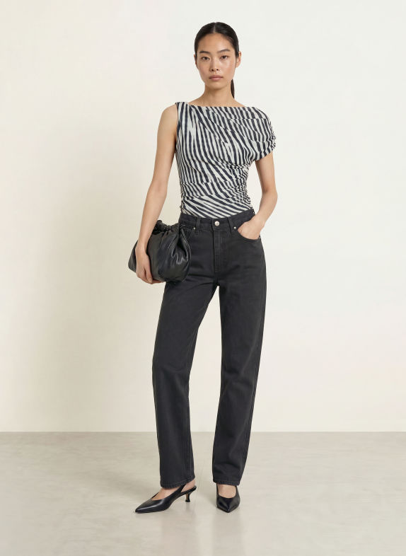 mavi Wide leg jeans VICTORIA 82298 Dark Smoke Classic Denim