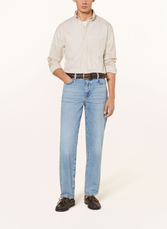 GANT Koszula oxfordzka o kroju Regular Fit ECRU / CIEMNOCZERWONY / GRANATOWY