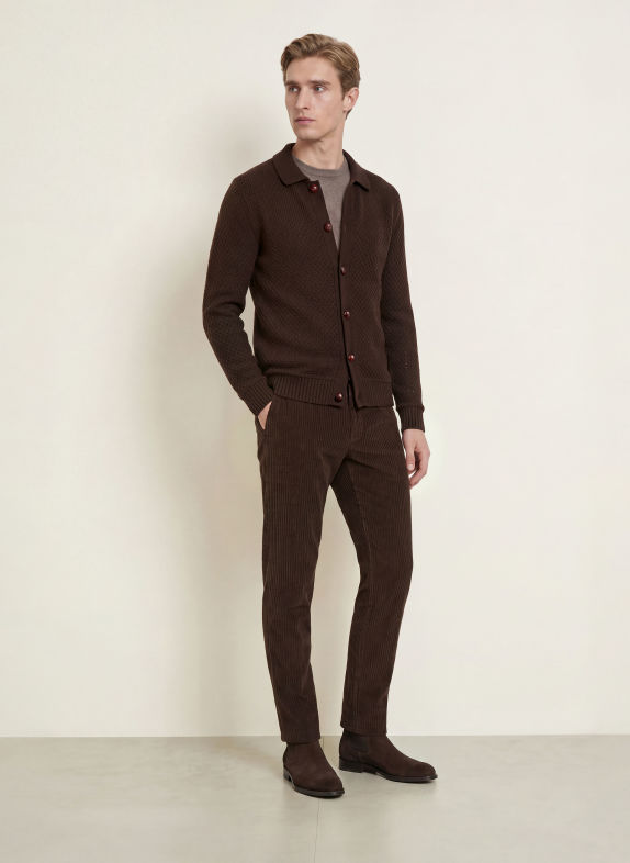 DISTRETTO 12 Strickjacke VERMEER BRAUN