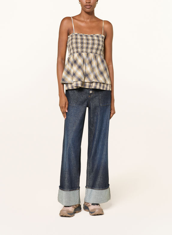 DAMSON MADDER. Jeansy wide leg GIGI INDIGO