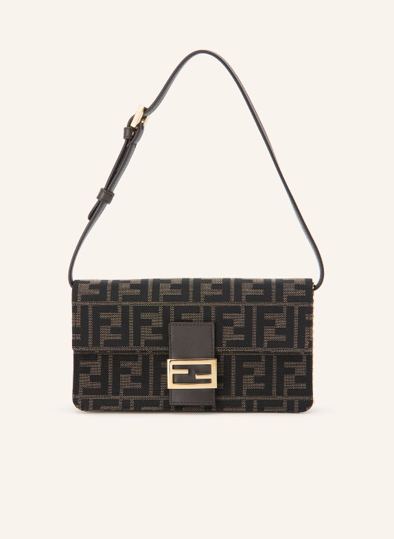 FENDI Umhängetasche KHAKI / GOLD / SCHWARZ