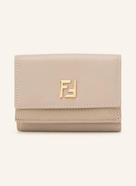FENDI MINI TRIFOLD FF Wallet LIGHT GRAY