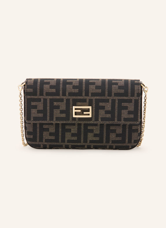 FENDI Sac à bandoulière KAKI / OR / NOIR