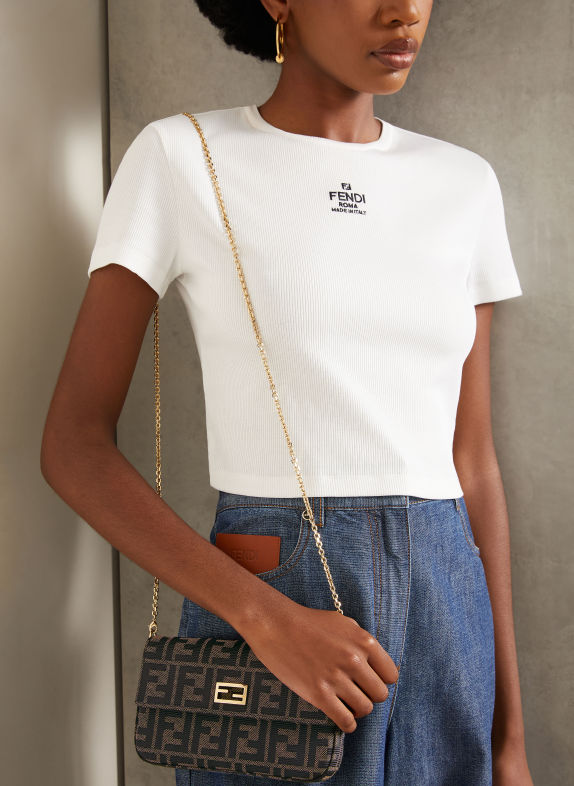 FENDI Umhängetasche KHAKI / GOLD / SCHWARZ